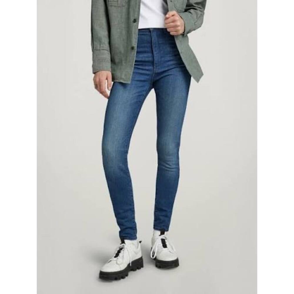 G-Star Raw Kafey Ultra High Skinny Jeans Blue W31 L32 Frakto Superstretch NWT
